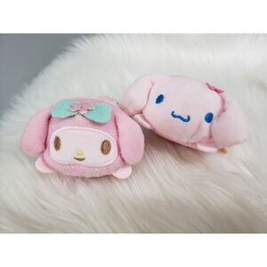 RARE sanrio stackable 2017 plush tsum tsum sakura my melody‎ cinnamoroll lot set